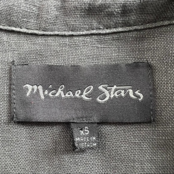 Michael Stars Linen Anorak Jacket Galvanized Size XS - Picture 9 of 11